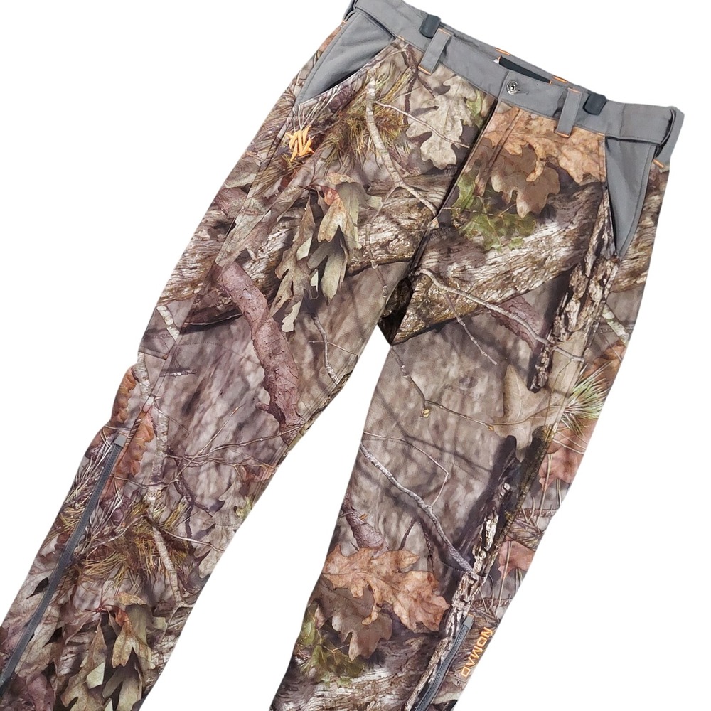 Nomad Pants Mens L Brown Camo Snow Pants Insulated Fleece Lined Hunting 36x32